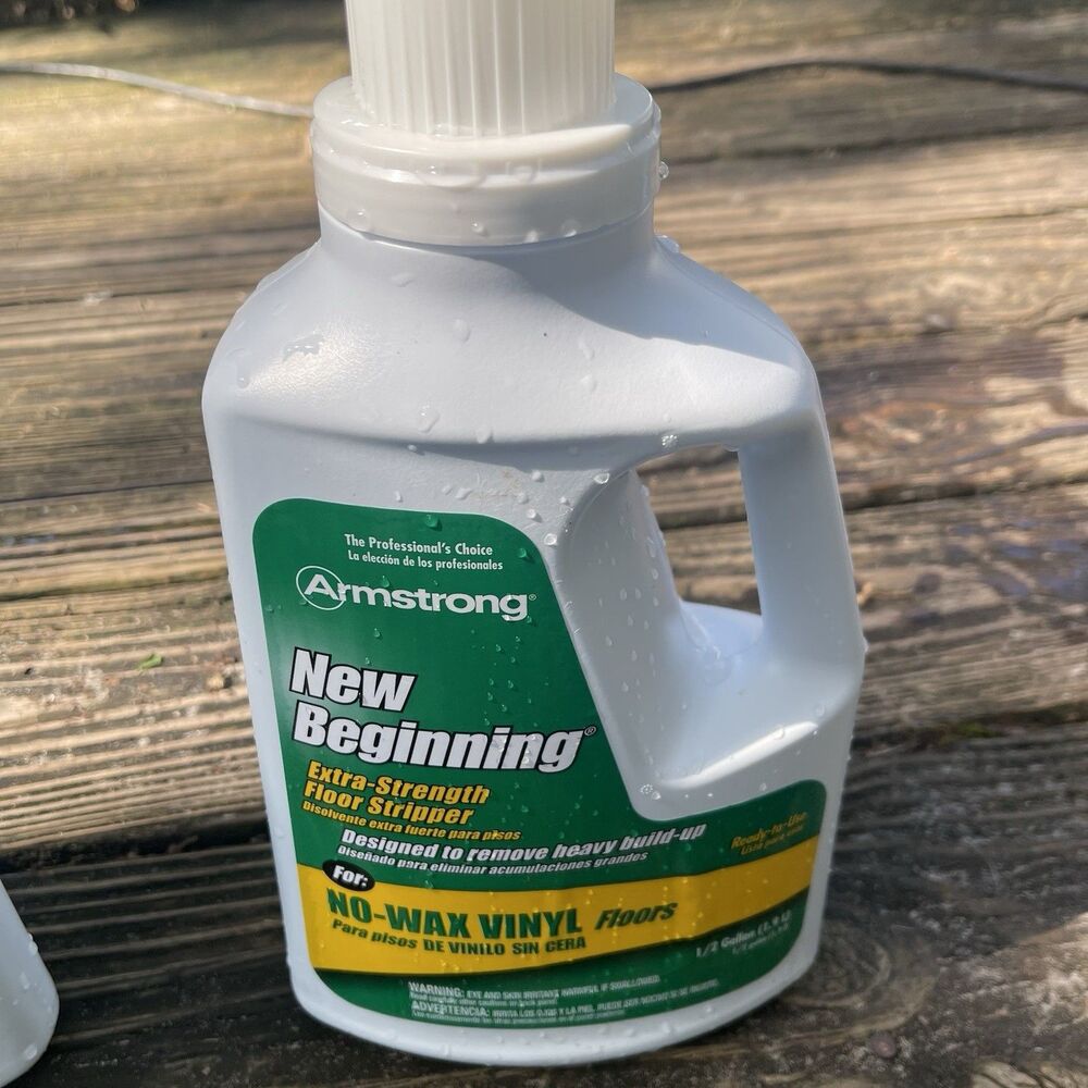 NOS Armstrong New Beginning Floor Stripper For No-Wax Vinyl 1/2 Gallon